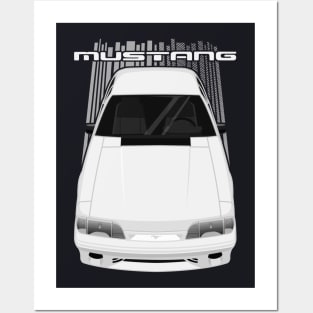 Mustang 1987 to 1993 Fox - White Posters and Art